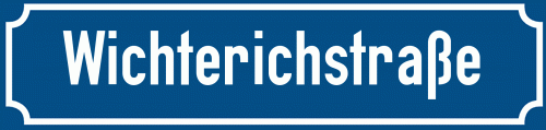 Straßenschild Wichterichstraße