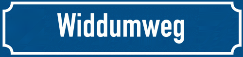 Straßenschild Widdumweg