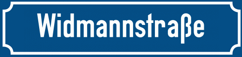 Straßenschild Widmannstraße