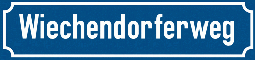 Straßenschild Wiechendorferweg