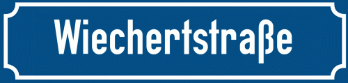Straßenschild Wiechertstraße