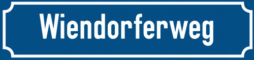 Straßenschild Wiendorferweg