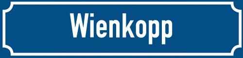 Straßenschild Wienkopp