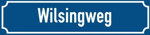 Straßenschild Wilsingweg