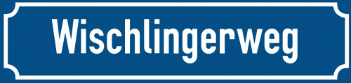 Straßenschild Wischlingerweg
