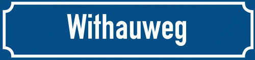 Straßenschild Withauweg