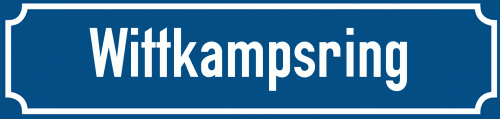 Straßenschild Wittkampsring