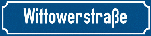 Straßenschild Wittowerstraße
