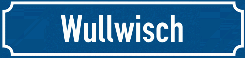 Straßenschild Wullwisch