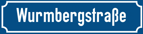 Straßenschild Wurmbergstraße