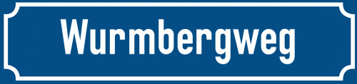 Straßenschild Wurmbergweg