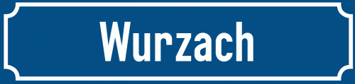 Straßenschild Wurzach
