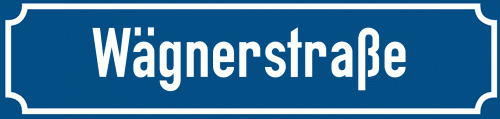 Straßenschild Wägnerstraße