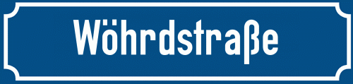 Straßenschild Wöhrdstraße