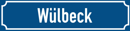 Straßenschild Wülbeck