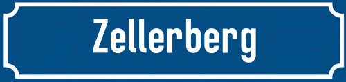 Straßenschild Zellerberg