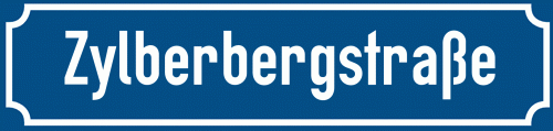 Straßenschild Zylberbergstraße