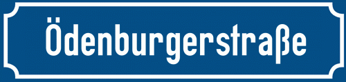 Straßenschild Ödenburgerstraße