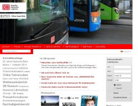 Foto von Die Bahn - Startseite Reiseportal: Auskunft, Fahrkarten, OnlineTicket, Urlaubsideen