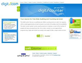 Foto von digits.com Web-Counter - The easiest free page counter service on the Internet.