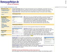 Foto von Homepage-Tools, Java-Applets, Freeware HTML-Editor: (X)HTML-Format und Downloads - Homepagehelper.de