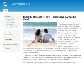 Foto von Hyperhidrosis informational web site