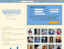 Foto von spinchat.com - the large online community with chatrooms, games, boards and much more